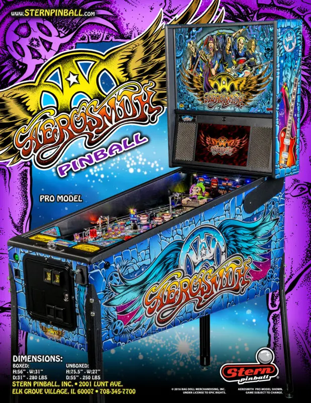 Aerosmith Pro Pinball Machine by Stern - Image 8