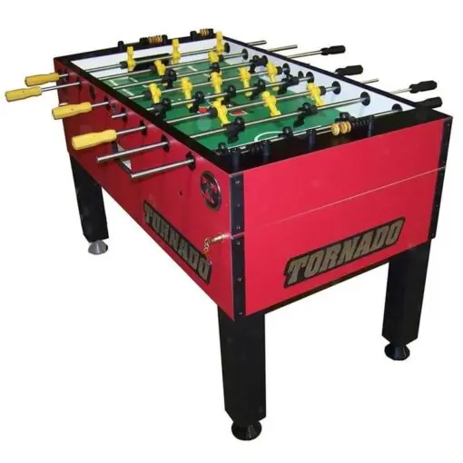 Tornado T-3000 Tournament Foosball Table in Crimson Red - Image 2