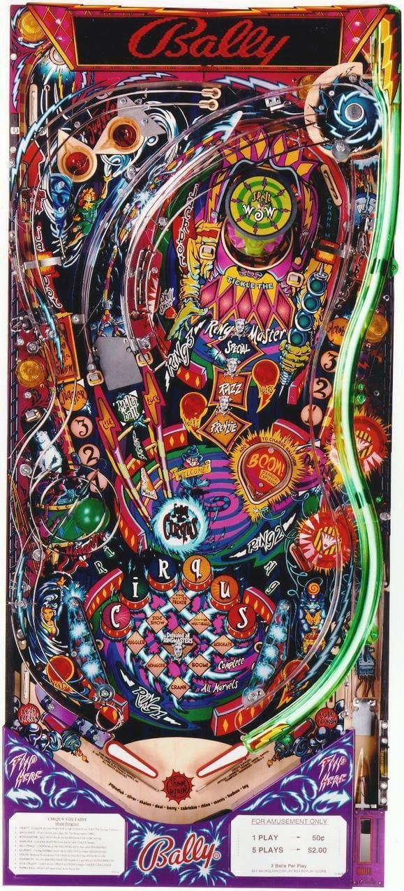 Cirqus Voltaire Pinball Machine by Bally - Image 10